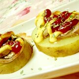 ❤馬鈴薯とマッシュルームのバジルマヨネーズ焼き❤